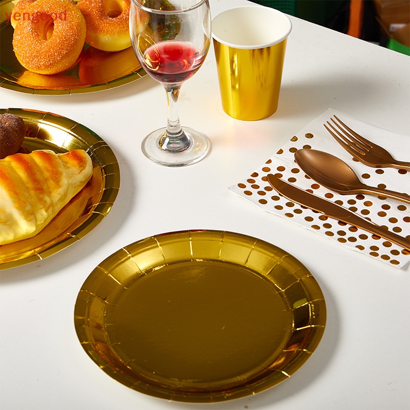 Bộ Cốc Đĩa Ăn Dùng Một Lần Trang Trí Tiệc Sinh Nhật / Đám Cưới