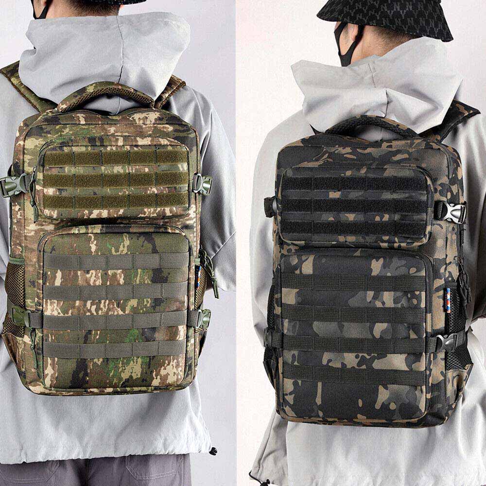 45L Army Military Outdoor School Camping Travel Attack Tactical Backpack Bag Trekking Hiking sport Beg Tentera