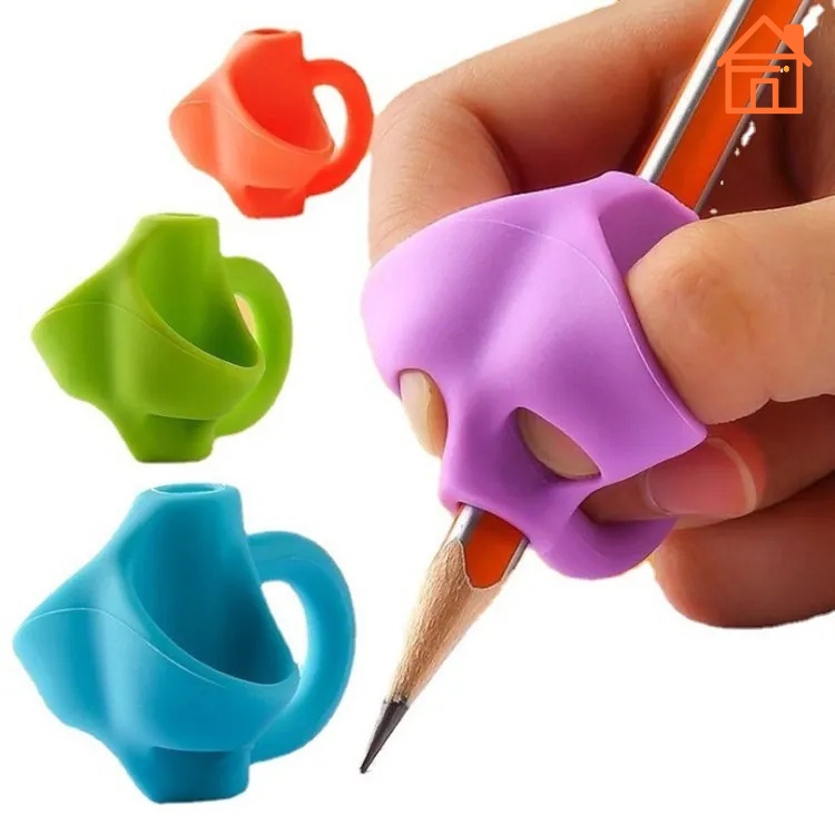 Dụng Cụ Hỗ Trợ Tập Cầm Bút Đúng Cách Bằng Silicone Cho Học Sinh