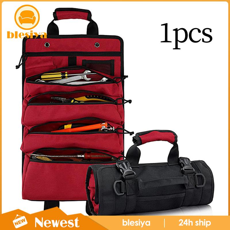 Cuộn Túi Đựng Dụng Cụ Sắp Xếp Gọn Gàng Với 5 Túi Cuộn Dùng Trong Trường Hợp Khẩn Cấp