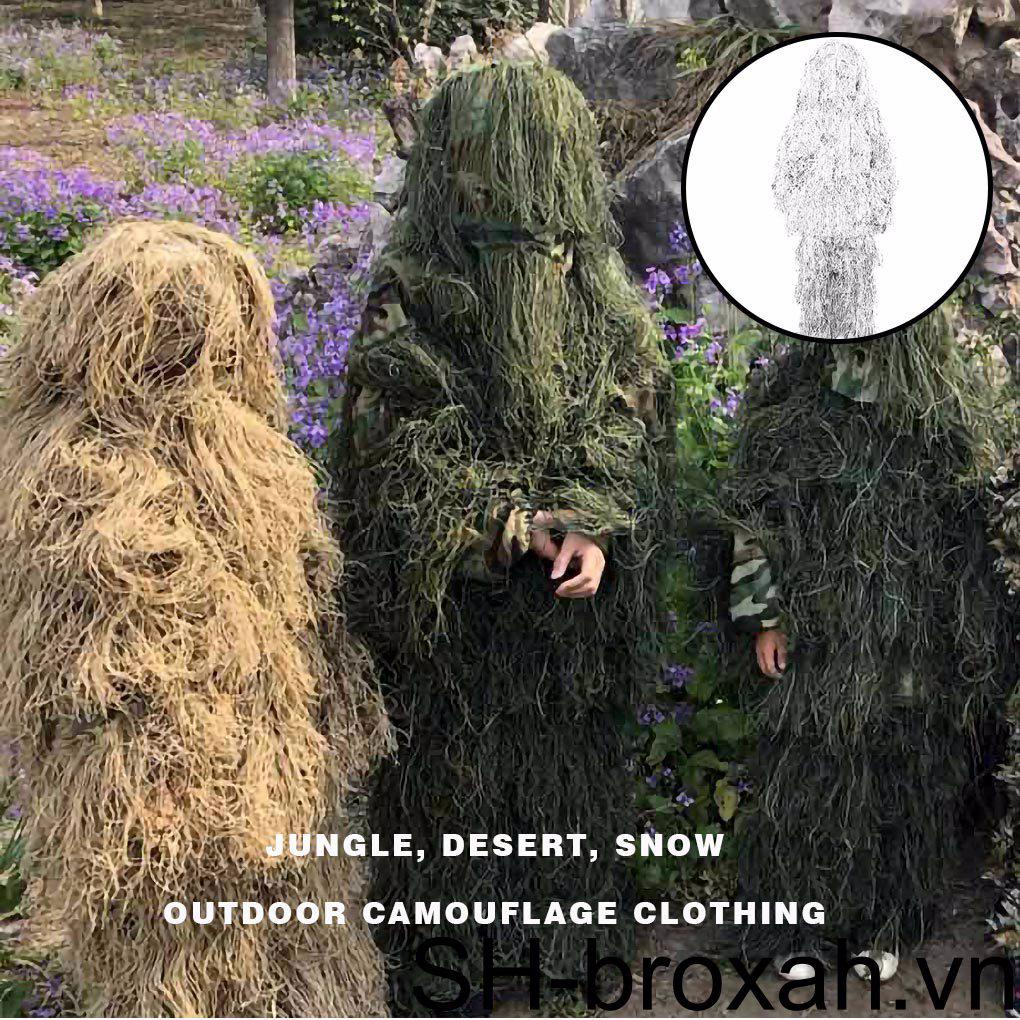 Bộ Quần Áo Thể Thao Đi Săn Ngoài Trời Chống Mài Mòn Giống Thật Cho Nam Và Nữ