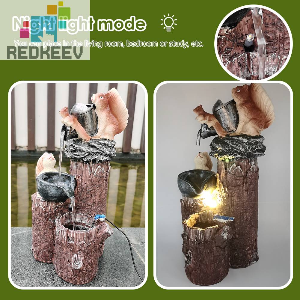 Tượng Hình Động Vật Bằng Nhựa Resin Giao Diện USB Trang Trí Sân Vườn