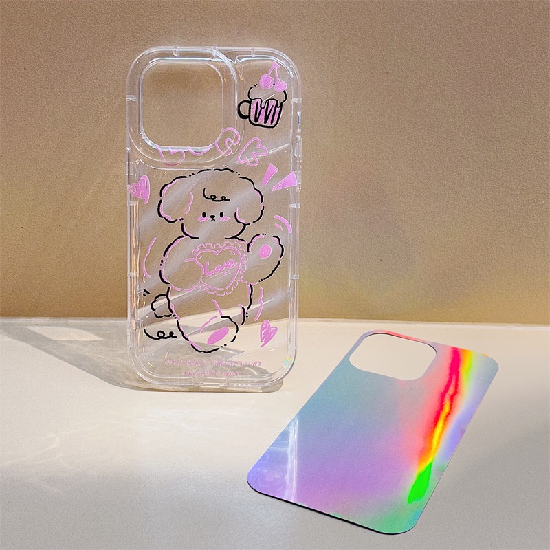 Ốp Điện Thoại In Hình Chú Chó Đáng Yêu Cho iphone15 / 14promax / 13 / 12 / 11 / XR / XS / X / XSMAX / 7 / 8PLUS