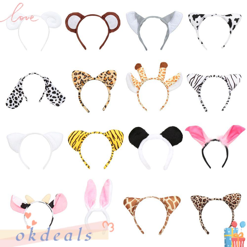 OKDEALS Băng Đô Tai Thú Hoạt Hình Dễ Thương