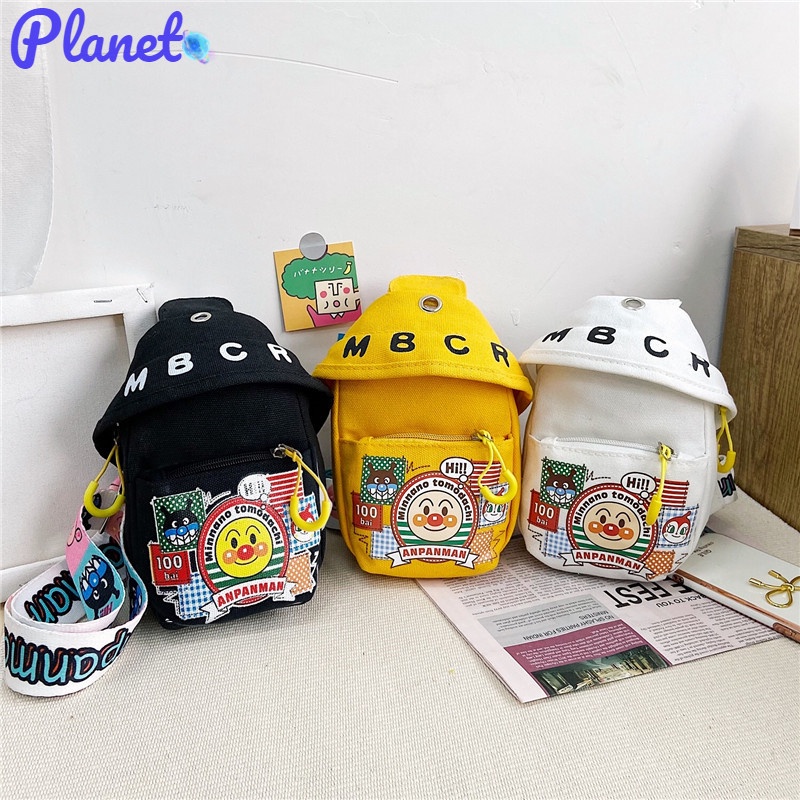 Planet Túi Canvas Đeo Chéo Hình Siêu Nhân Dễ Thương Cho Bé