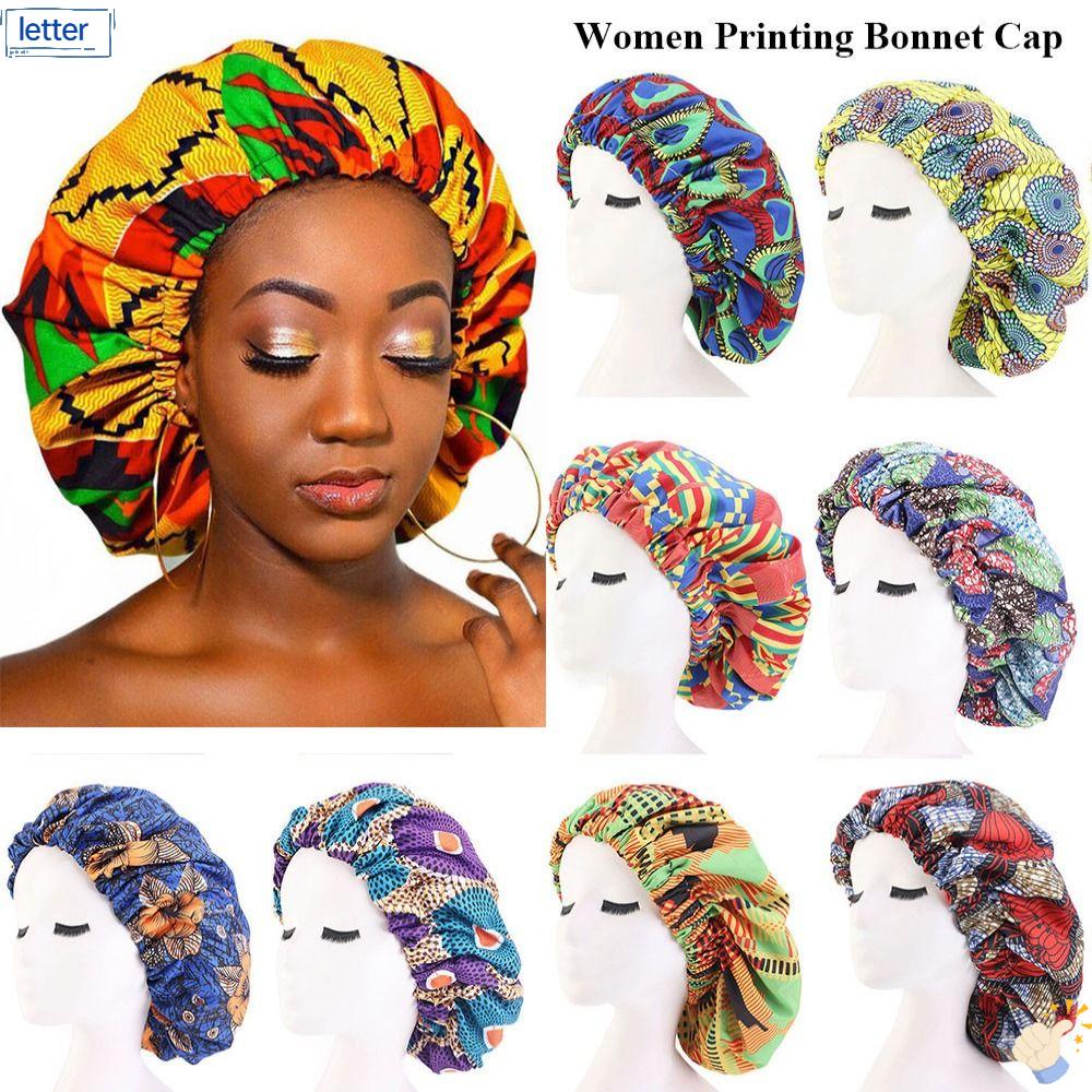 LET Mũ Trùm Đầu Vải Satin Co Giãn Chăm Sóc Tóc Cho Nữ