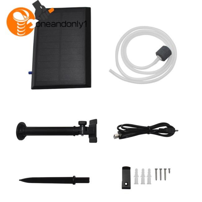 Máy Bơm Oxy Cho Bể Cá Dùng Năng Lượng Mặt Trời Có Thể Sạc Lại Tiện Dụng