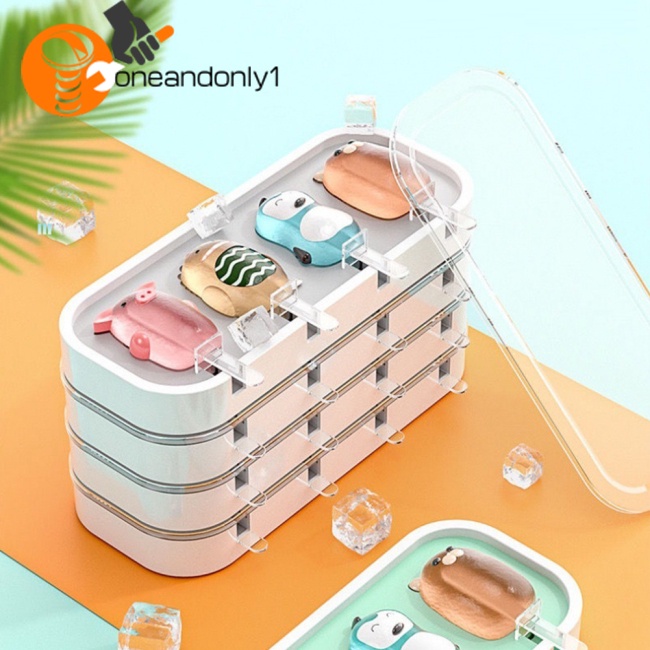 Khuôn Silicone Làm Kem Cỡ Lớn Có Nắp Đậy Tiện Dụng