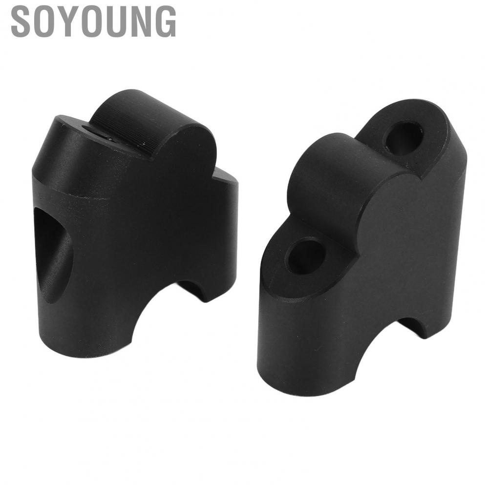 Soyoung Handlebar Clamp Riser 28mm Back Moving Long Durability for Motorcycle