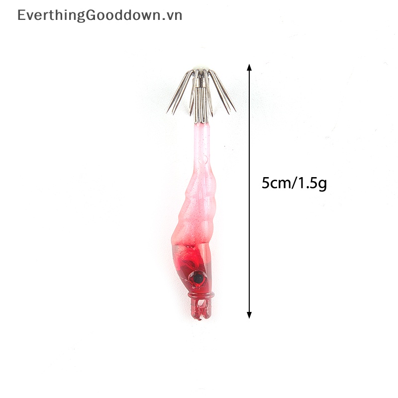 Everthinggooddown Ống Thổi Mồi Câu Cá Hình Bạch Tuộc 5cm
