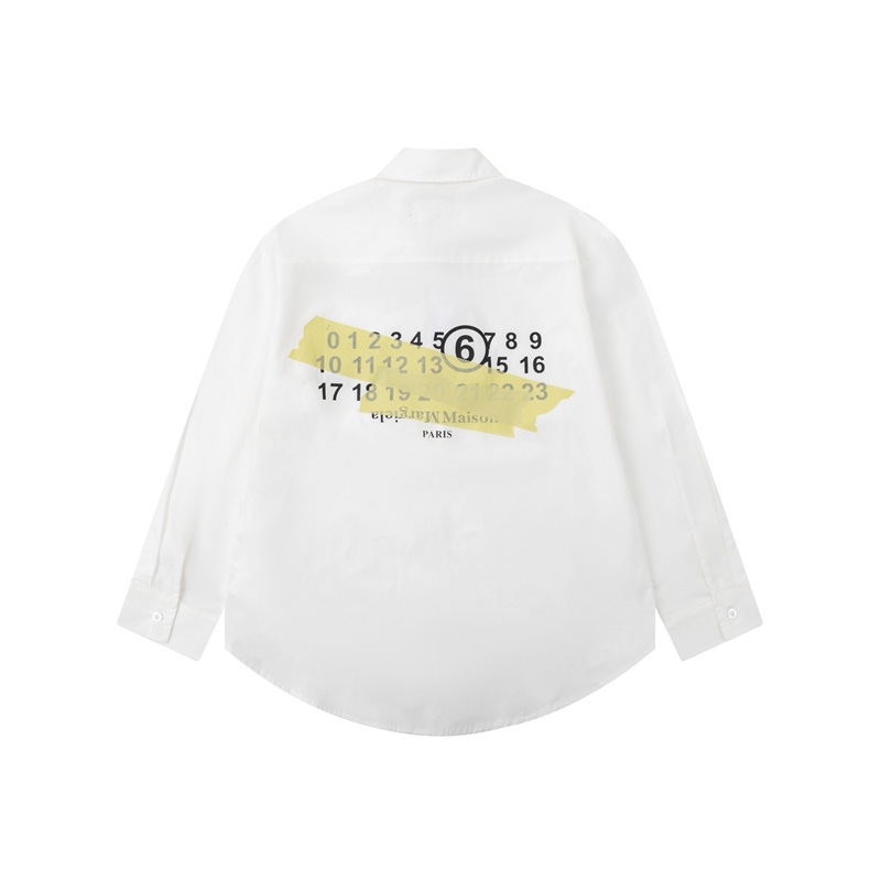 Áo Sơ Mi Họa Tiết Thêu Mai-son88 Mar-giela- M-M-6 Thời Trang Cho Cả Nam Và Nữ