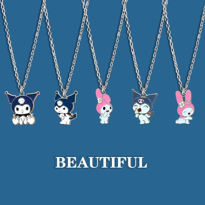❤Dây Chuyền Mặt Hình kuromi Hoạt Hình Dễ Thương Dành Cho Bạn Gái