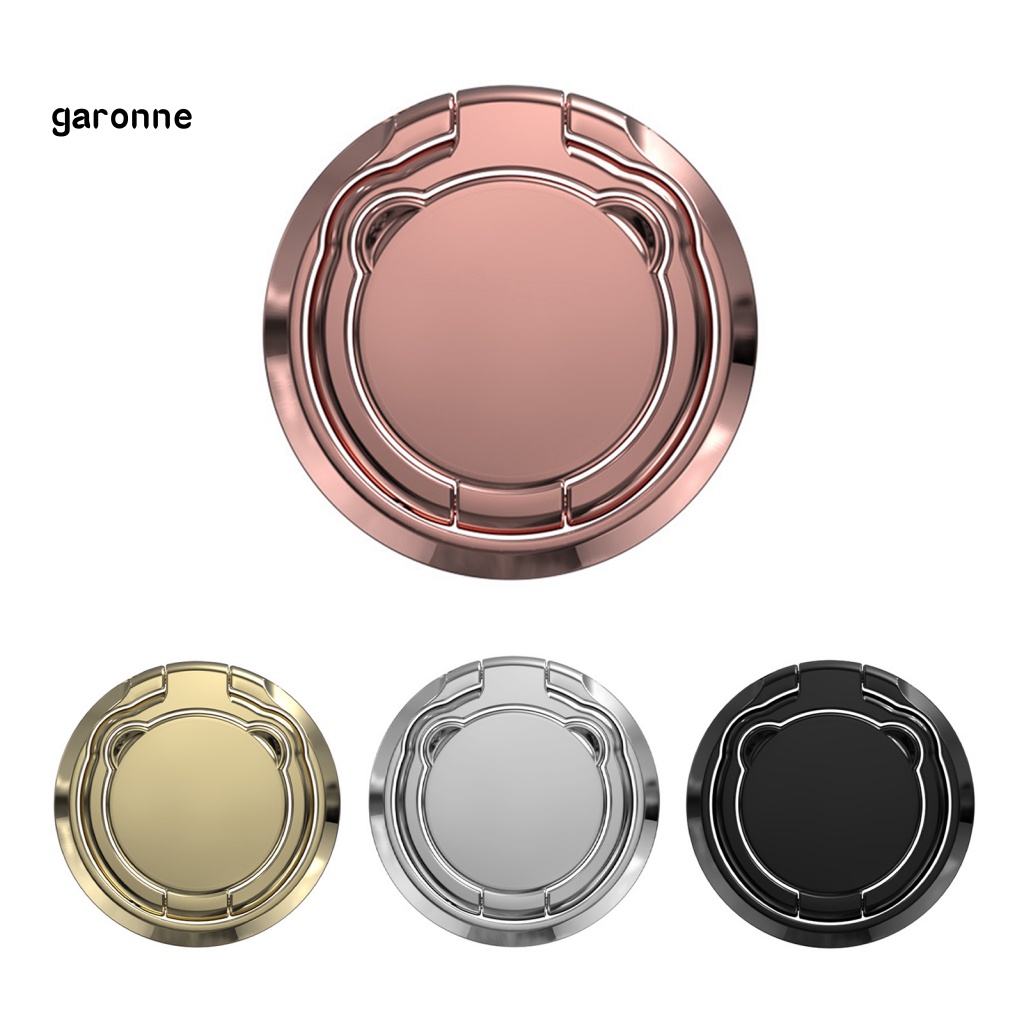 Giá Đỡ Điện Thoại Dạng Nhẫn Hình Gấu Dễ Thương Có Thể Gập Lại