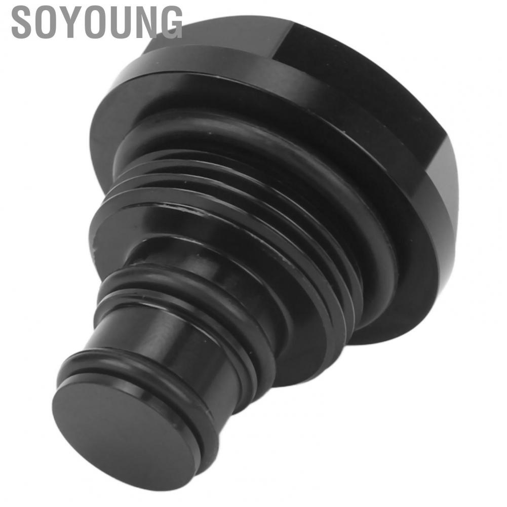 Soyoung BWD 012B Anodized Direct Replacement Rustproof Wearproof Black Turbo Solenoid Plug Valve Connector Aluminum for Auto