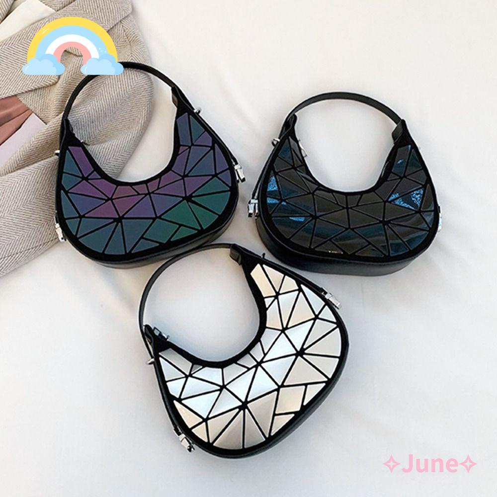 JUNE Túi Xách Da PU Phong Cách Retro