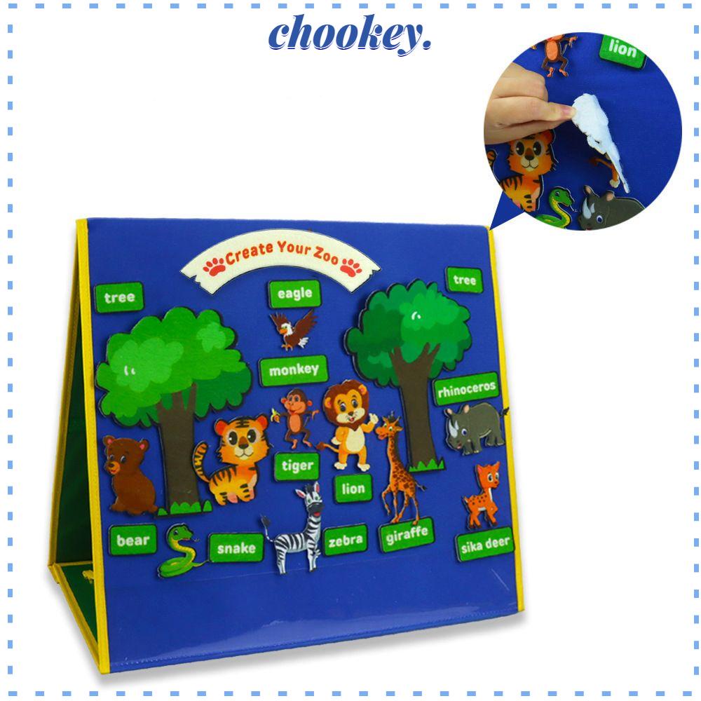 CHOOKEY Tấm Bảng Nỉ Treo Tường Học Tập Dành Cho Trẻ Em