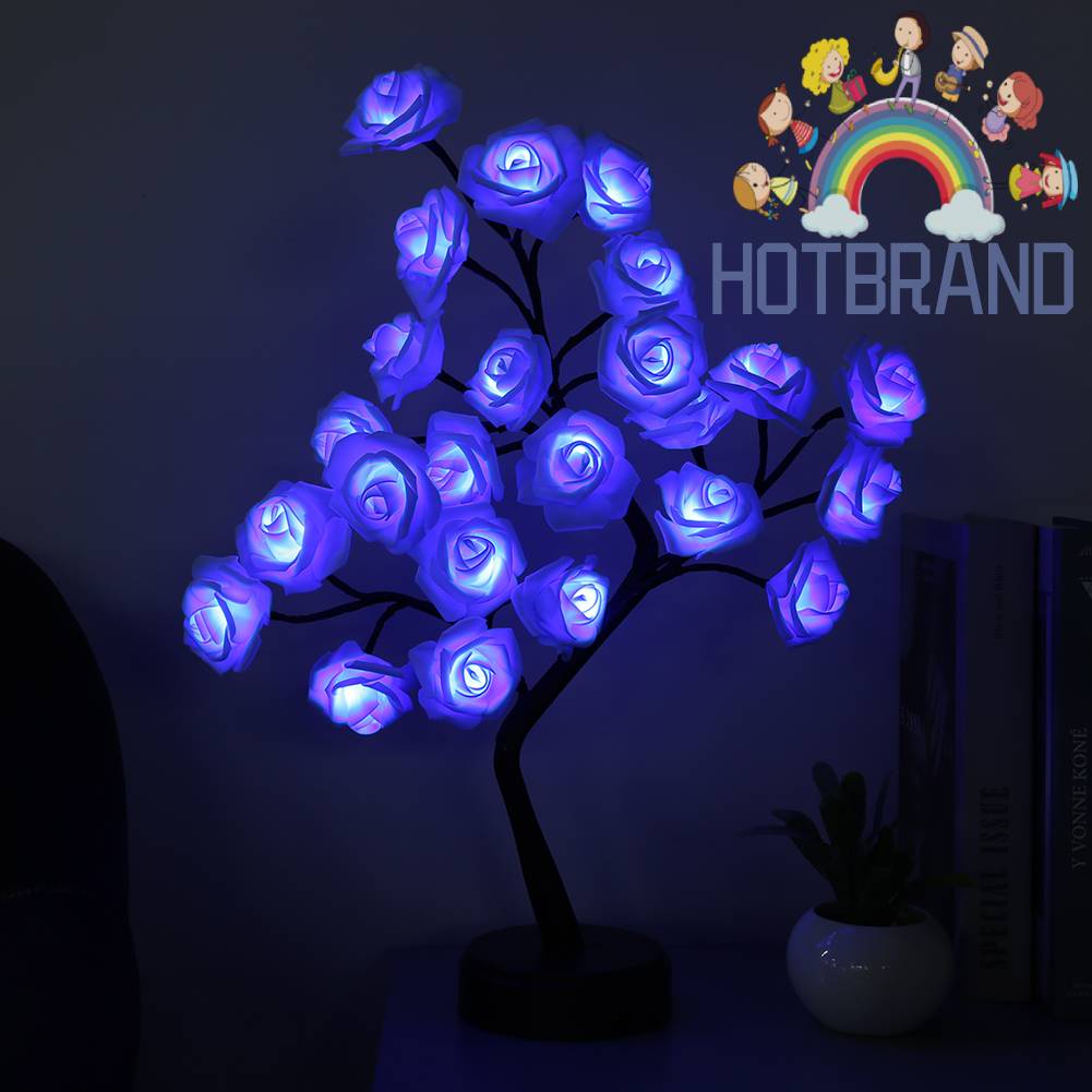 Bộ 2 Đèn Led 24 Bóng Hình Hoa Hồng 5000LM