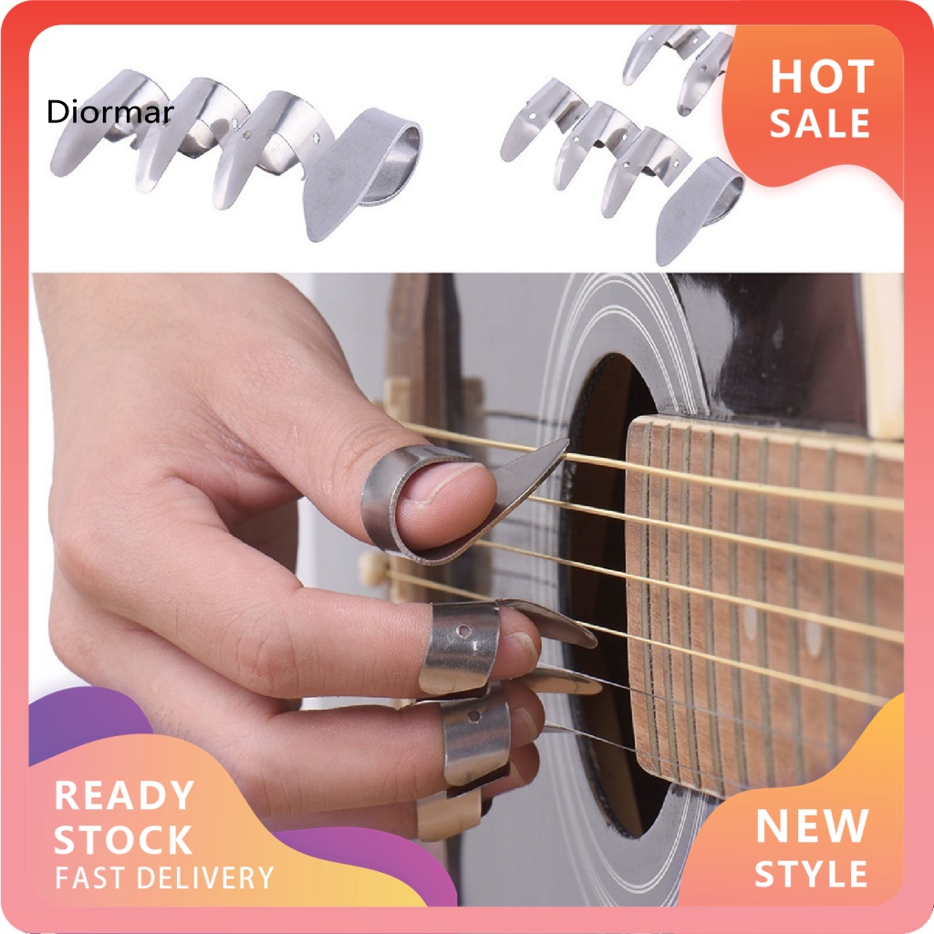 Set 4 Miếng Gảy Đàn Guitar Bằng Thép Không Gỉ