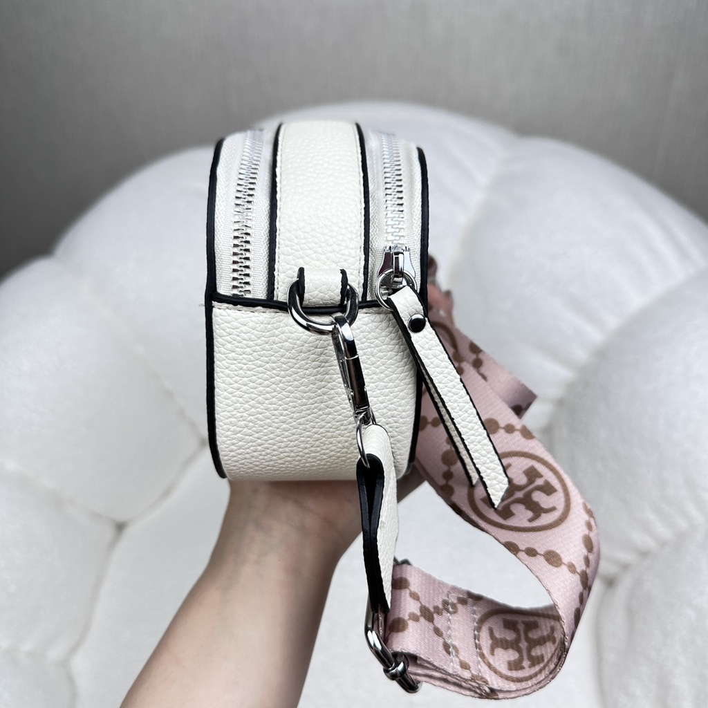 Túi Đeo Vai Tory Burch8373 Bằng Vải Canvas Phong Cách Retro Sang Trọng Dành Cho Nữ
