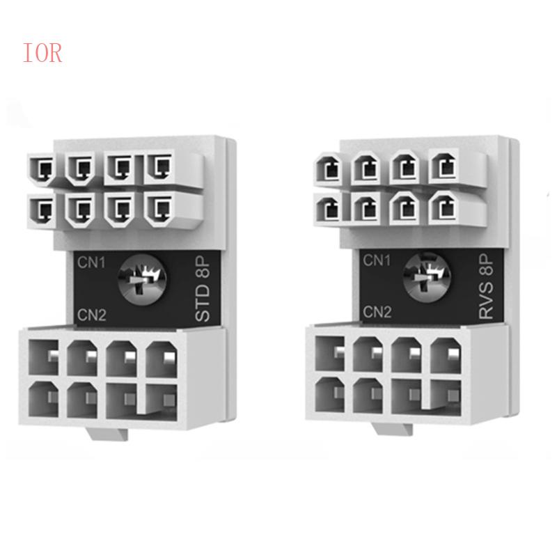 Đầu Nối Nguồn Điện IOR 180 Độ ATX 8PIN 6PIN Female Sang 8PIN 6PIN GPU Male