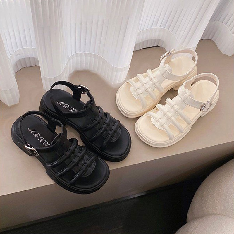 ROMANCE👄Xăng đan Đế Dày Thời Trang Dành Cho Nữ