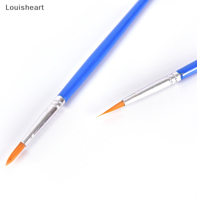 Set 10 Cọ Vẽ Màu Nước Đầu Tròn Bằng Nhựa Acrylic Louisheart Set 10 Cọ Vẽ Tranh Đầu Tròn Bằng Nylon Set 10 / 10 Khẩu Trang Rounn