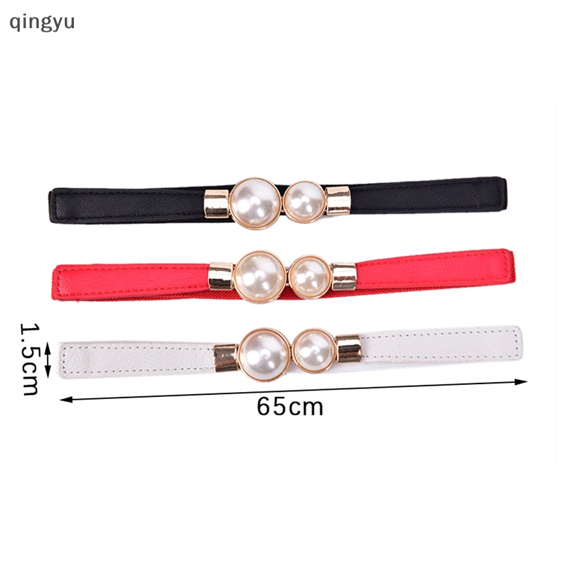 Thắt Lưng Co Giãn Đính Hạt Ngọc Trai Thời Trang Mới Cho Nữ