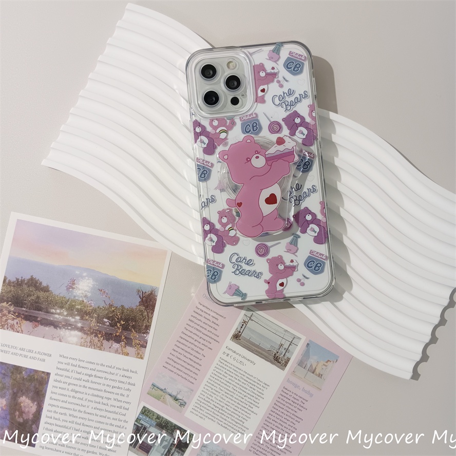 Ốp Điện Thoại Silicone Mềm Chống Sốc In Hình Gấu Cho iPhone 11 12 13 14 Pro Max X Xr Xs 8 7 6 Plus SE 2020