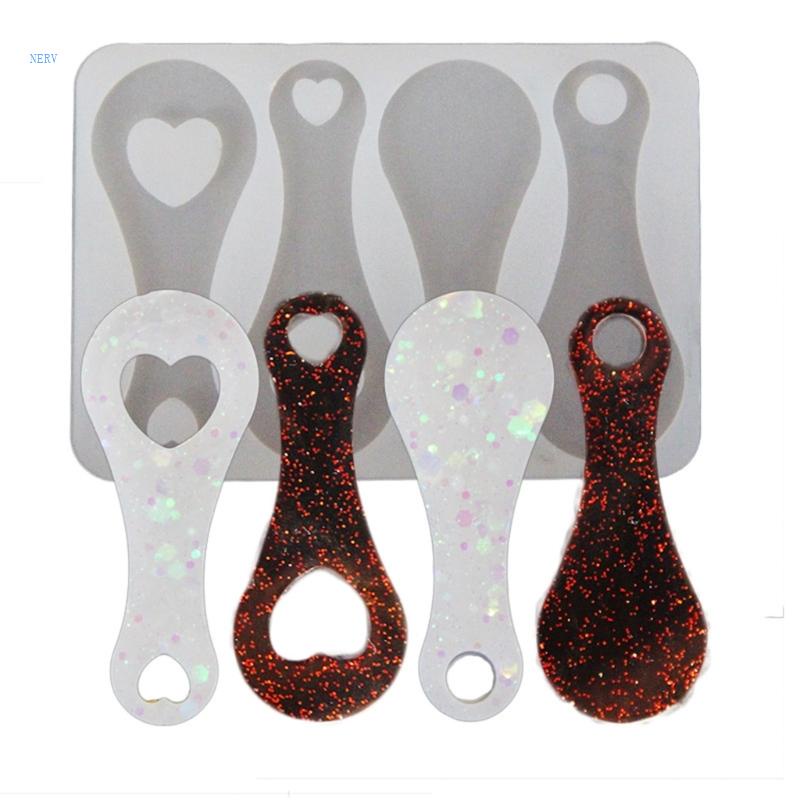 Khuôn Làm Móc Khóa Bằng Nhựa Resin Hình Xe Đẩy Mua Sắm