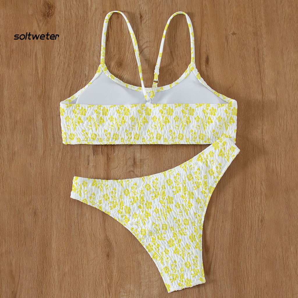 Bộ Bikini 2 Mảnh Hai Mảnh Không Dây In Họa Tiết Nhiều Màu Sắc Dành Cho Nữ