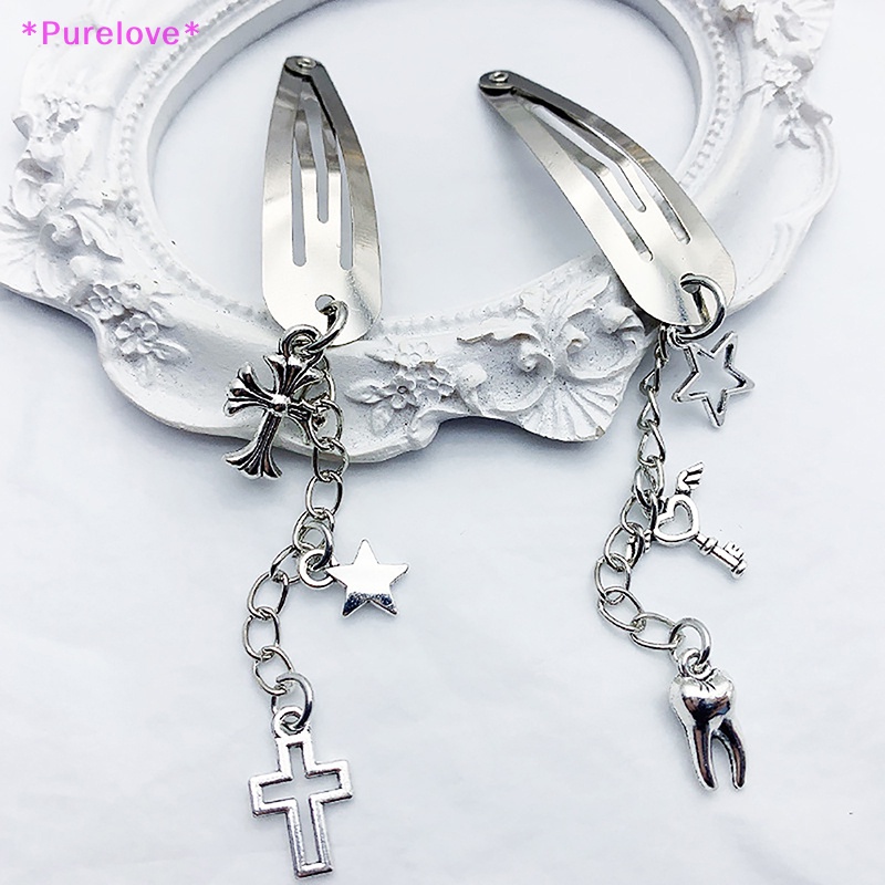 Kẹp Tóc Y2K Hình Thánh Giá Bằng Kim Loại Phong Cách Punk Hiphop Thời Trang 2023 Dành Cho Nữ Mới