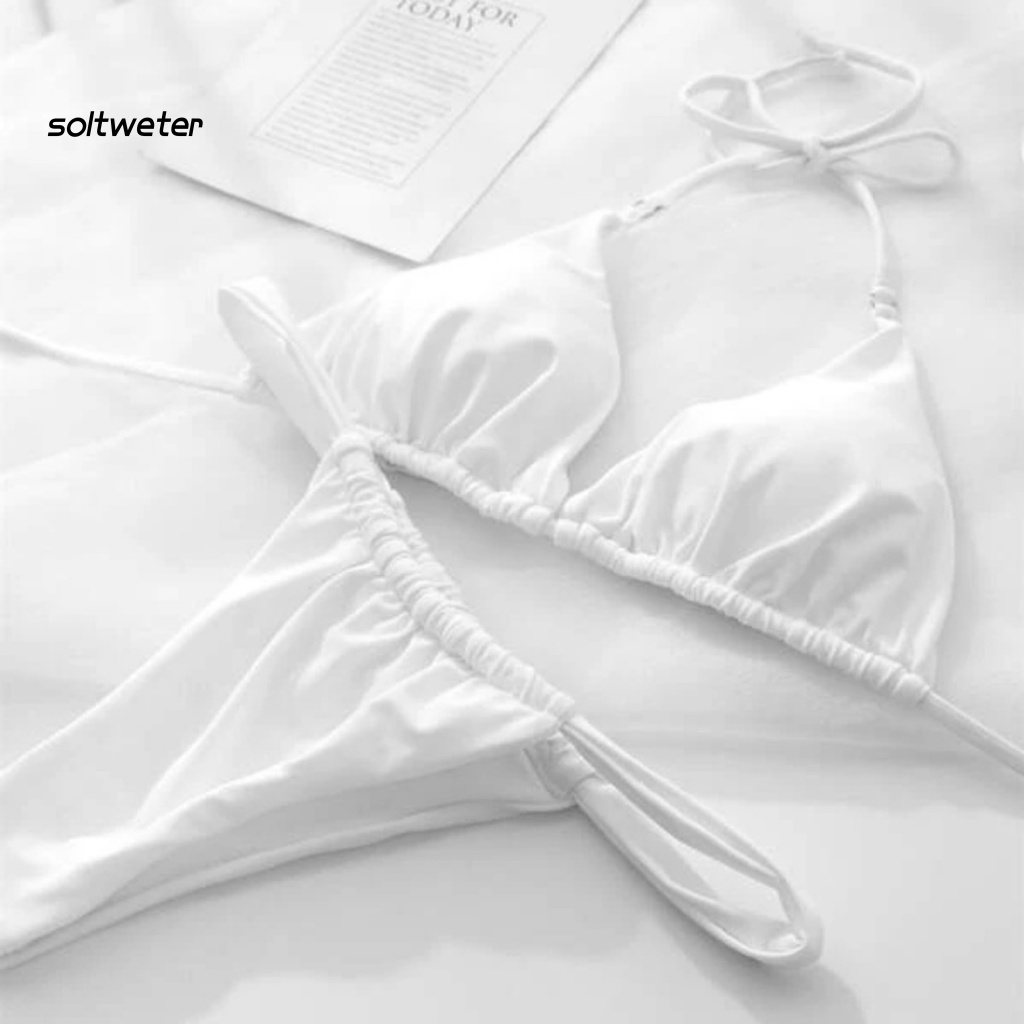 Bộ Đồ Bơi 2 Mảnh Màu Sắc Thời Trang Sành Điệu Cho Nữ