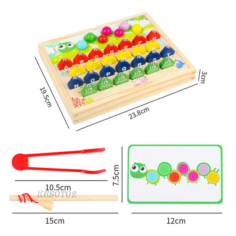 Bộ Đồ Chơi Câu Cá Bằng Gỗ Chất Lượng Dành Cho Bé 3 4 5 Tuổi