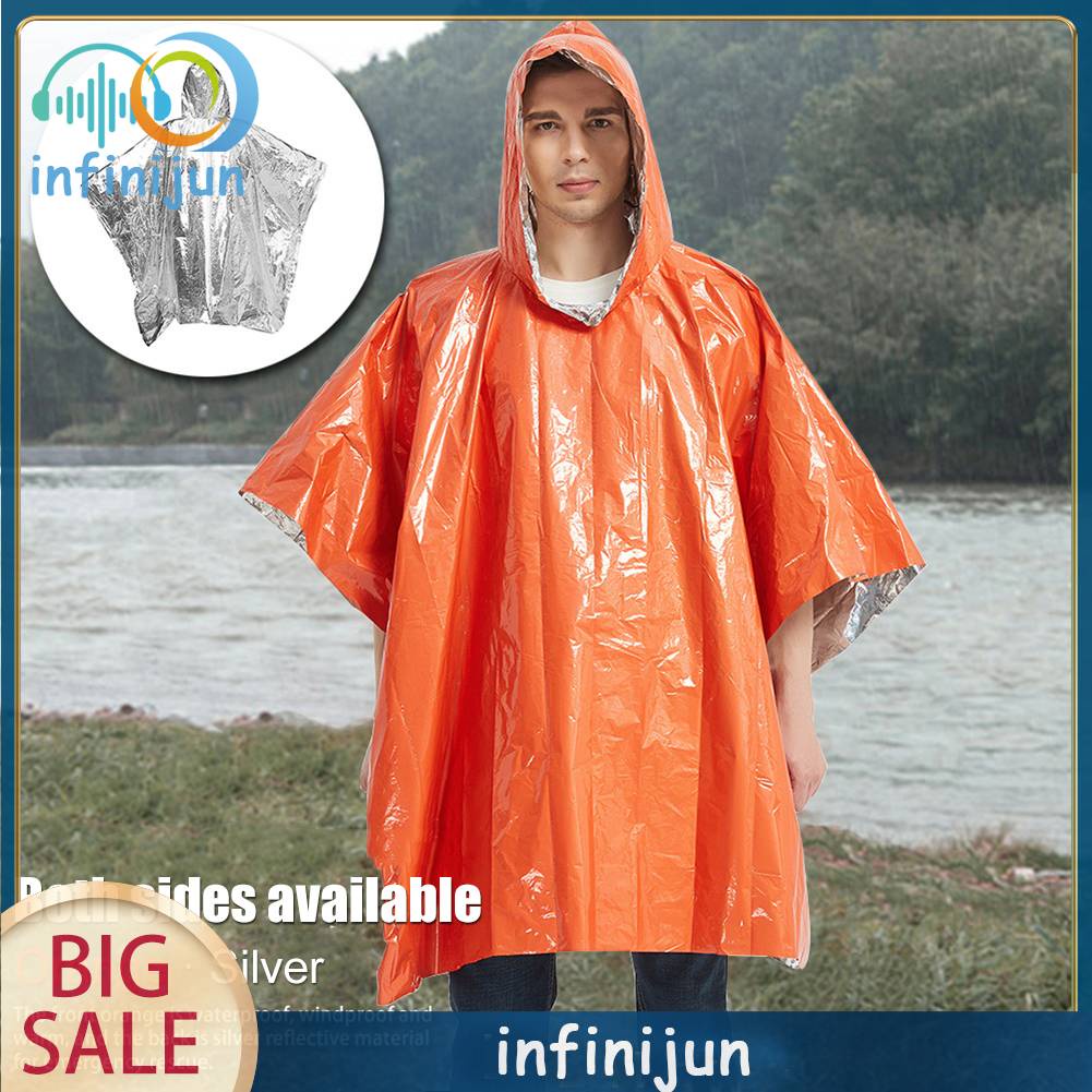 Áo Mưa Khẩn Cấp Bằng Màng Nhôm Đa Năng Tiện Dụng Cho Người Lớn