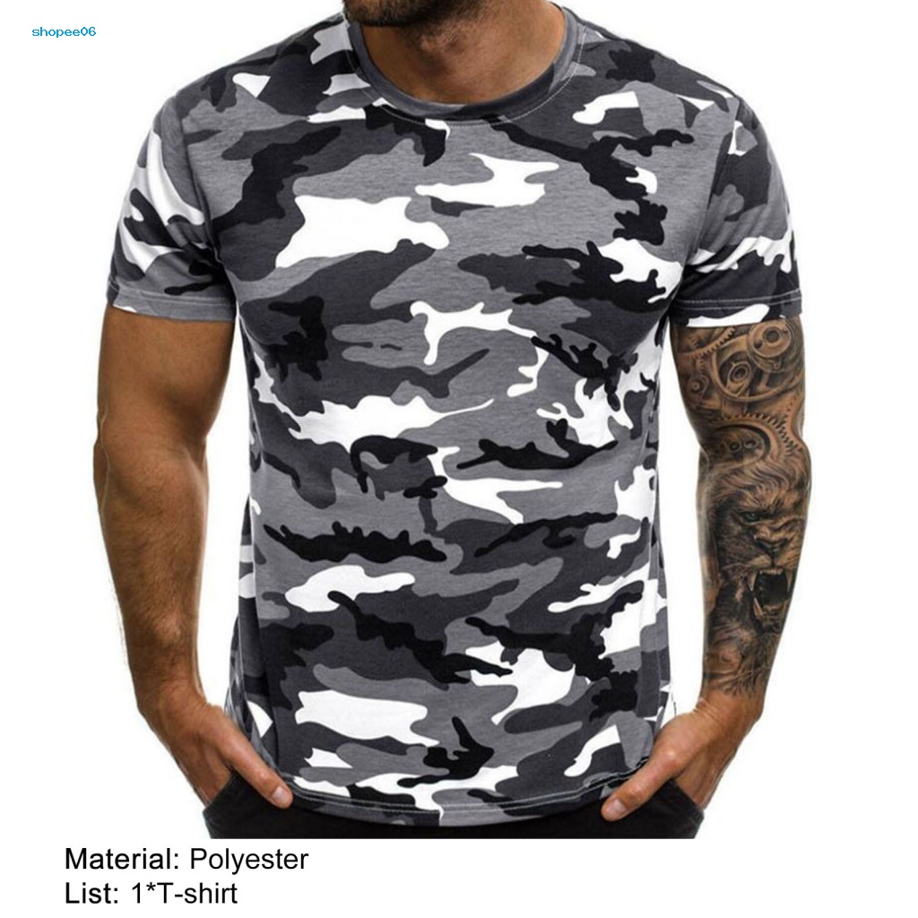 Áo Thun Tay Ngắn Dáng Ôm In Họa Tiết Rằn Ri Thời Trang Mùa Hè Cho Nam