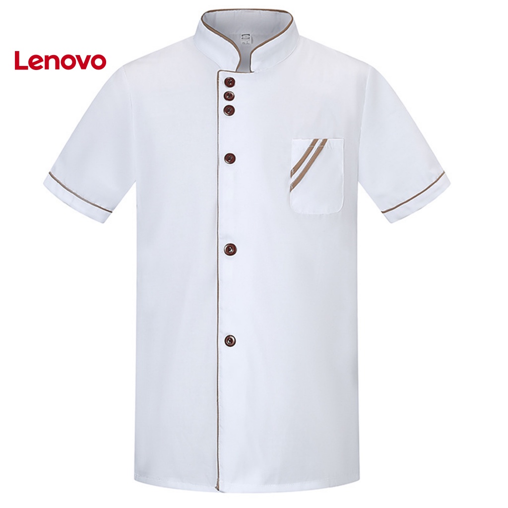 Áo Đầu Bếp Ngắn Tay Cổ Đứng Trọng Lượng Nhẹ Thoải Mái Họa Tiết Hoa Hướng Dương Dễ Giặt