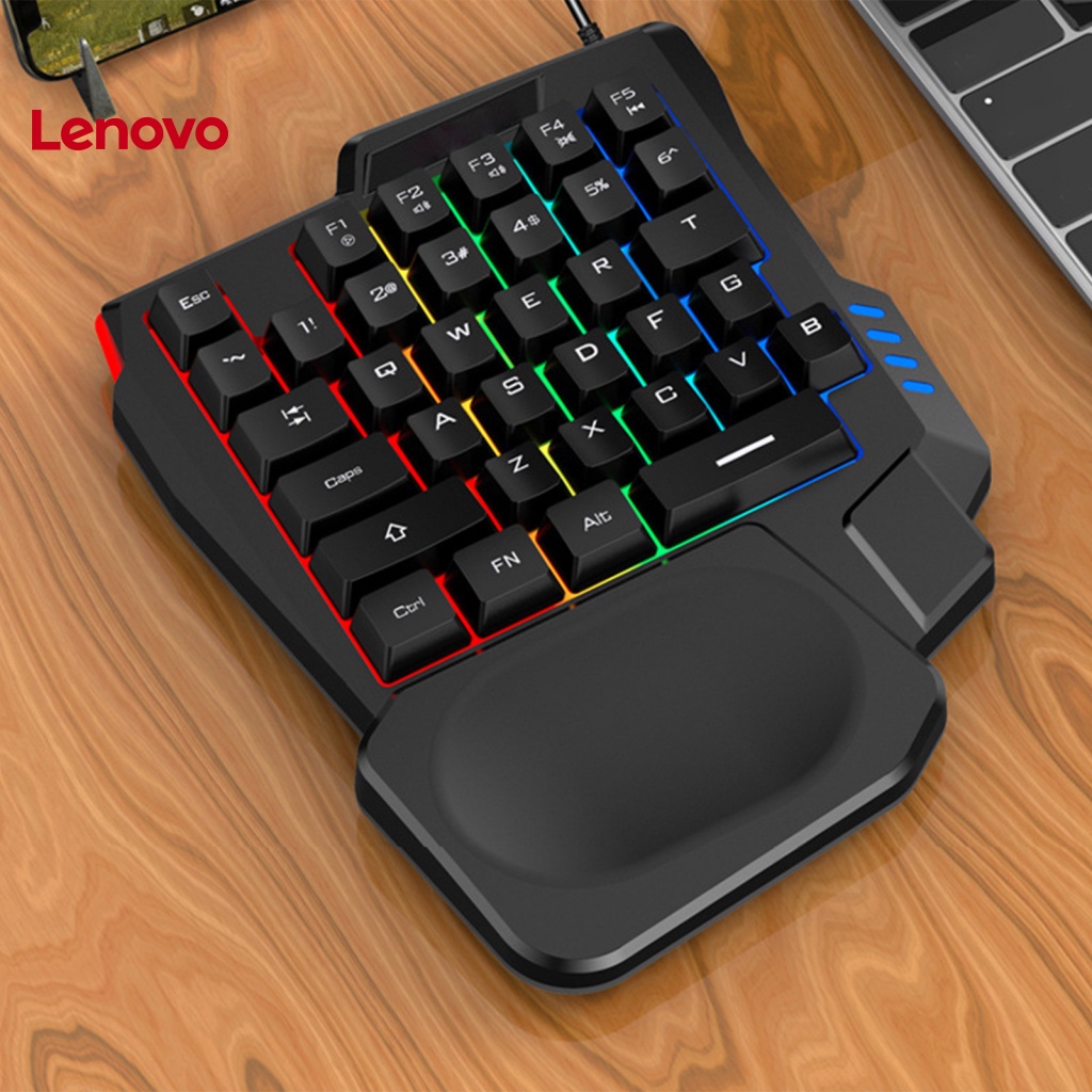 1 Bộ Bàn Phím Và Chuột 35 Phím RGB Giao Diện USB Thiết Kế Nhỏ Gọn Tiện Dụng