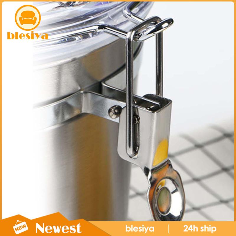 Hũ Đựng Cà Phê / Hạt / Đồ Ăn Vặt Bằng Thép Không Gỉ Tiện Dụng Cho Nhà Bếp