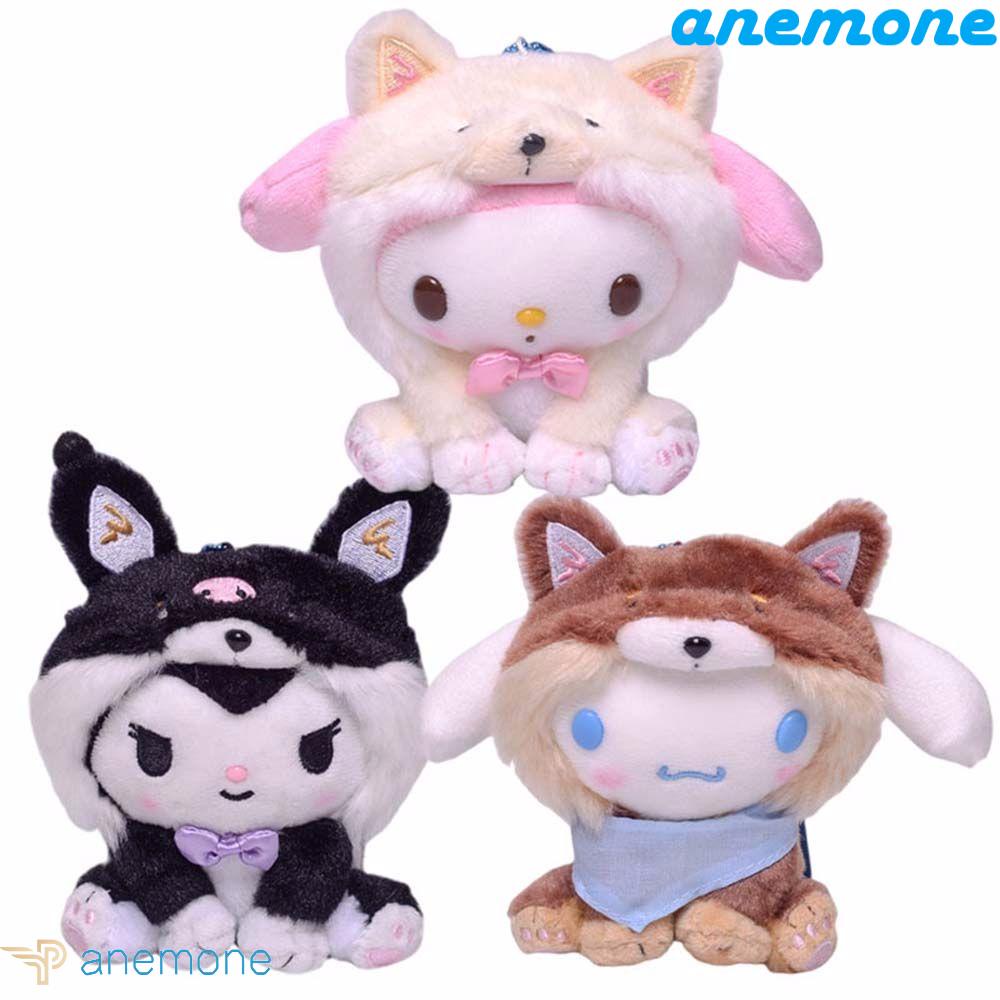 ANEMONE Móc Khóa Nhồi Bông Hình Cinnamoroll Hoạt Hình Dễ Thương
