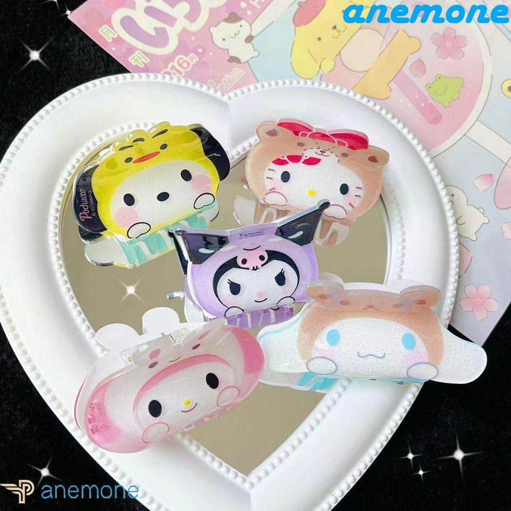 ANEMONE Kẹp Tóc Hình Melody Hoạt Hình Phong Cách Hàn Quốc Cho Nữ