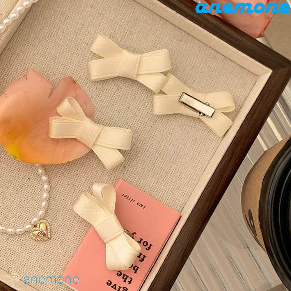 ANEMONE Kẹp Tóc Hình Nơ Y2K Phong Cách Hàn Quốc Xinh Xắn Cho Nữ