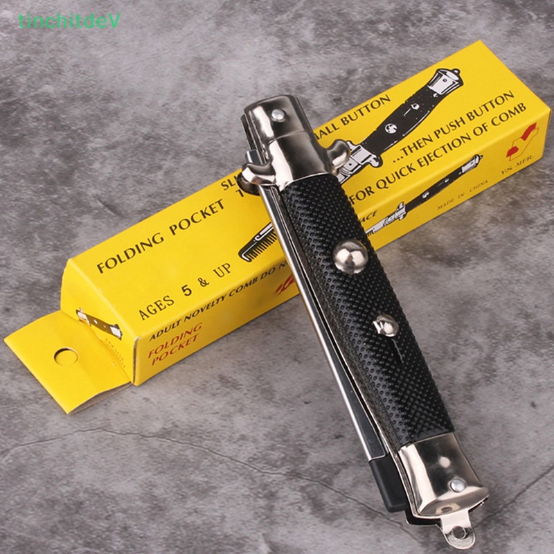 Lược Gấp Tự Động Chải Râu Bỏ Túi Tiện Dụng