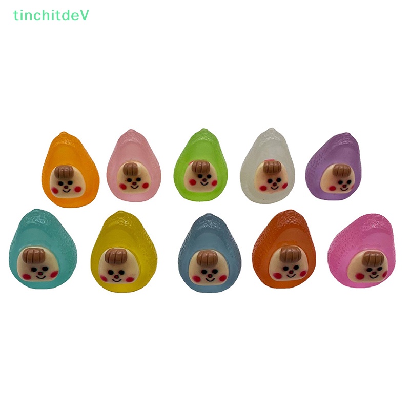 [TinchitdeV] Set 2 Quả Bơ Mini Dạ Quang Trang Trí Tiểu Cảnh / Nhà Búp Bê