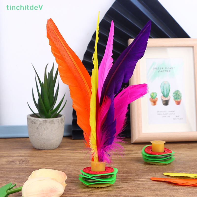 1 Bộ Bàn Đạp Chân Lông Ngỗng Có Thể Tháo Rời Phong Cách Trung Hoa