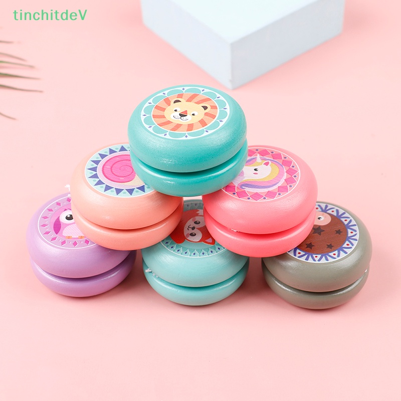 [TinchitdeV] Đồ Chơi Yoyo Bằng Gỗ In Hình Động Vật Cho Bé