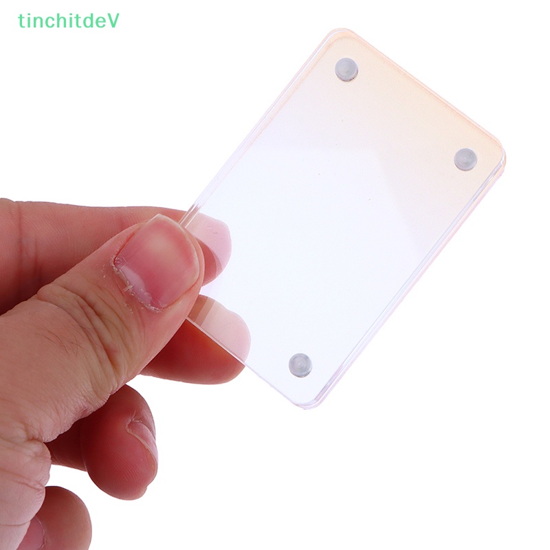 [TinchitdeV] Giá Đỡ Trưng Bày Khung Ảnh Thẻ Từ Tính Bằng Acrylic Trong Suốt Sáng Tạo Và Dễ Thương [Mới]