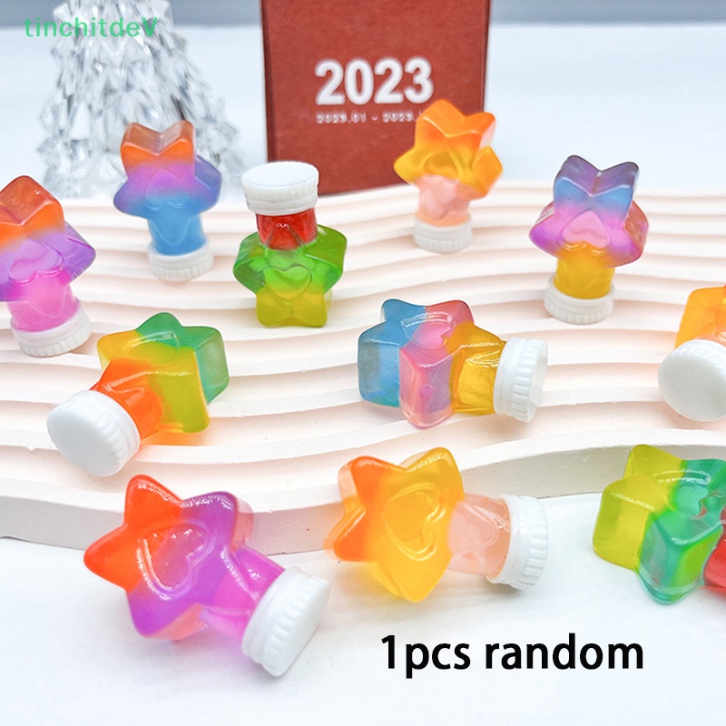 [TinchitdeV] 1 Lọ Điều Ước Mini Bằng Nhựa Resin Dạ Quang Trang Trí Bảng Điều Khiển Xe Hơi [Mới]