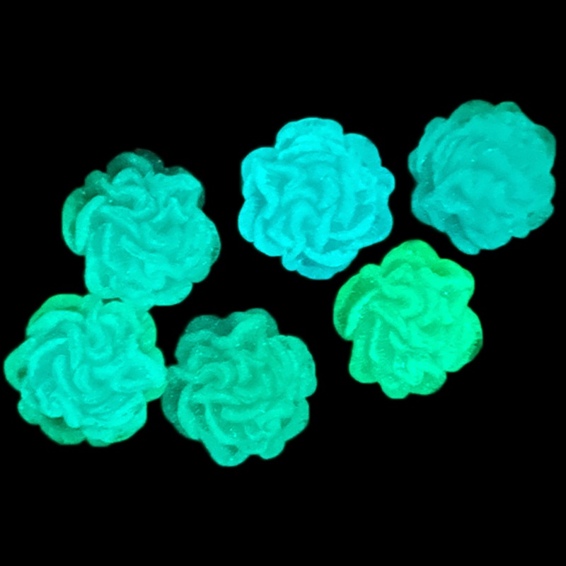 Bộ 2 Kẹp Tóc Hoa Trà Dạ Quang Xinh Xắn