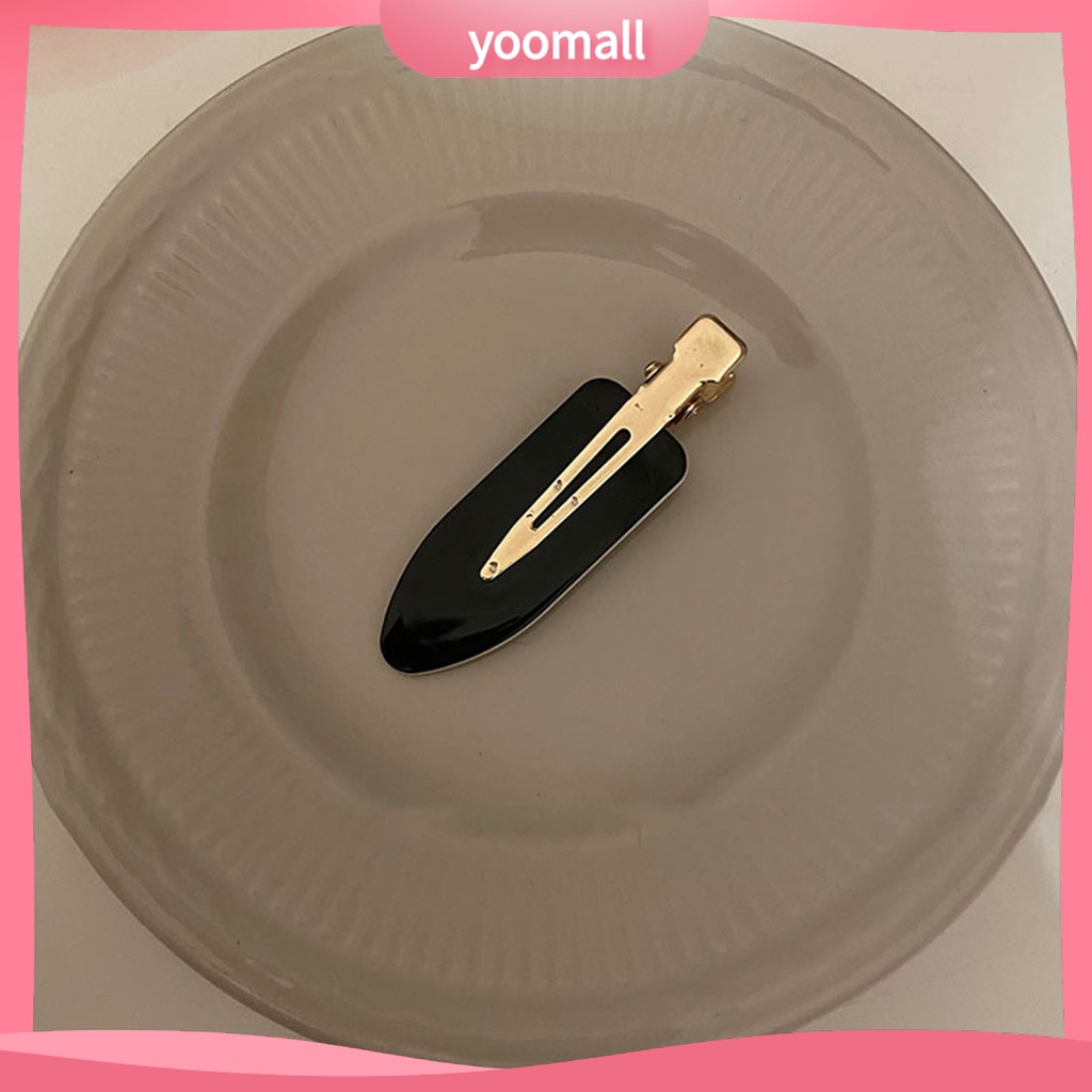 Kẹp Tóc Bằng Hợp Kim Acrylic Họa Tiết Caro Phong Cách Vintage Cho Nữ