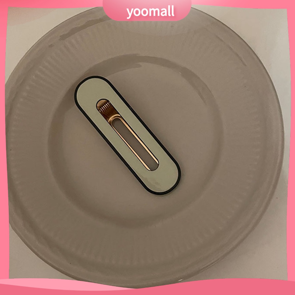 Kẹp Tóc Bằng Hợp Kim Acrylic Họa Tiết Caro Phong Cách Vintage Cho Nữ